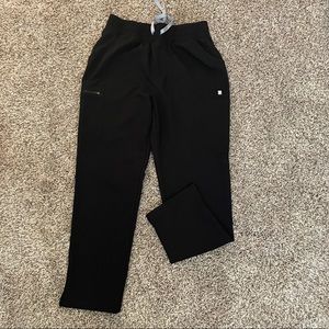 Figs Black Yola High Waisted Scrub Pant